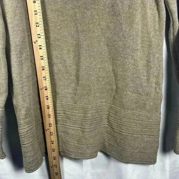 Calvin Klein turtleneck sweater womens small cotton blend brown long sleeve - Picture 5 of 7